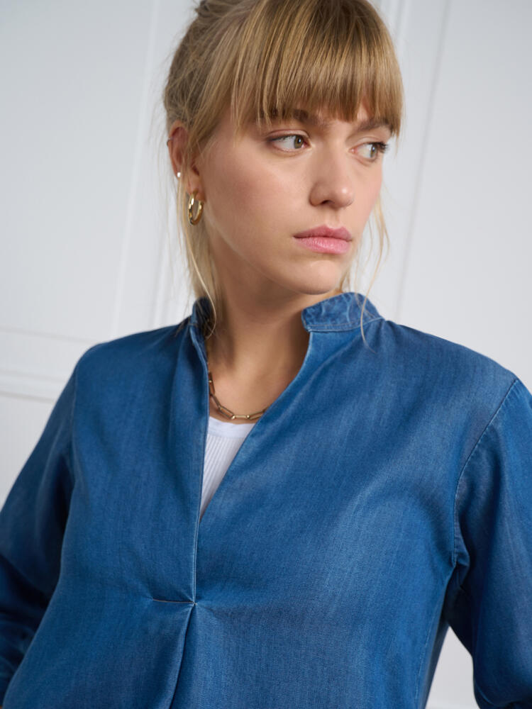 Paloma indigo shirt