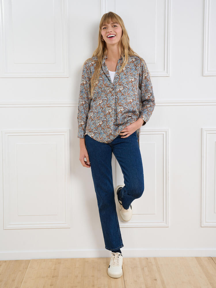 Paloma bruin overhemden met print