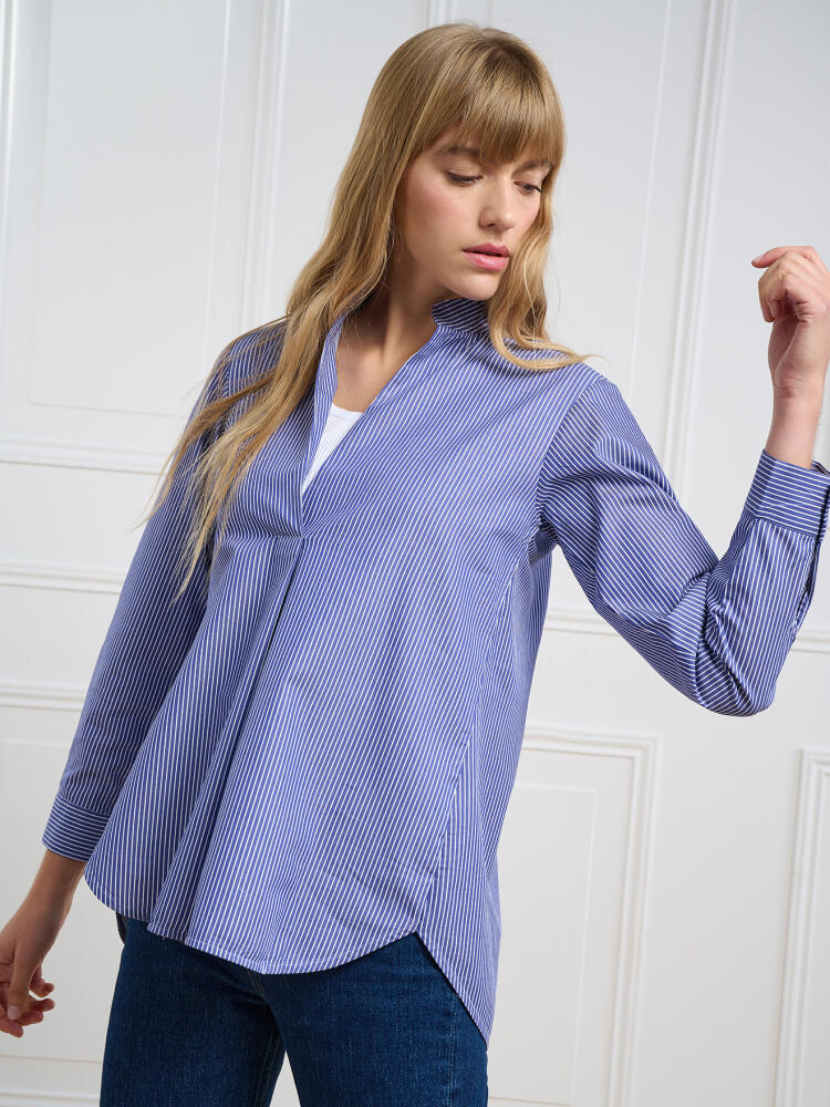 Camicia Paloma a righe blu navy