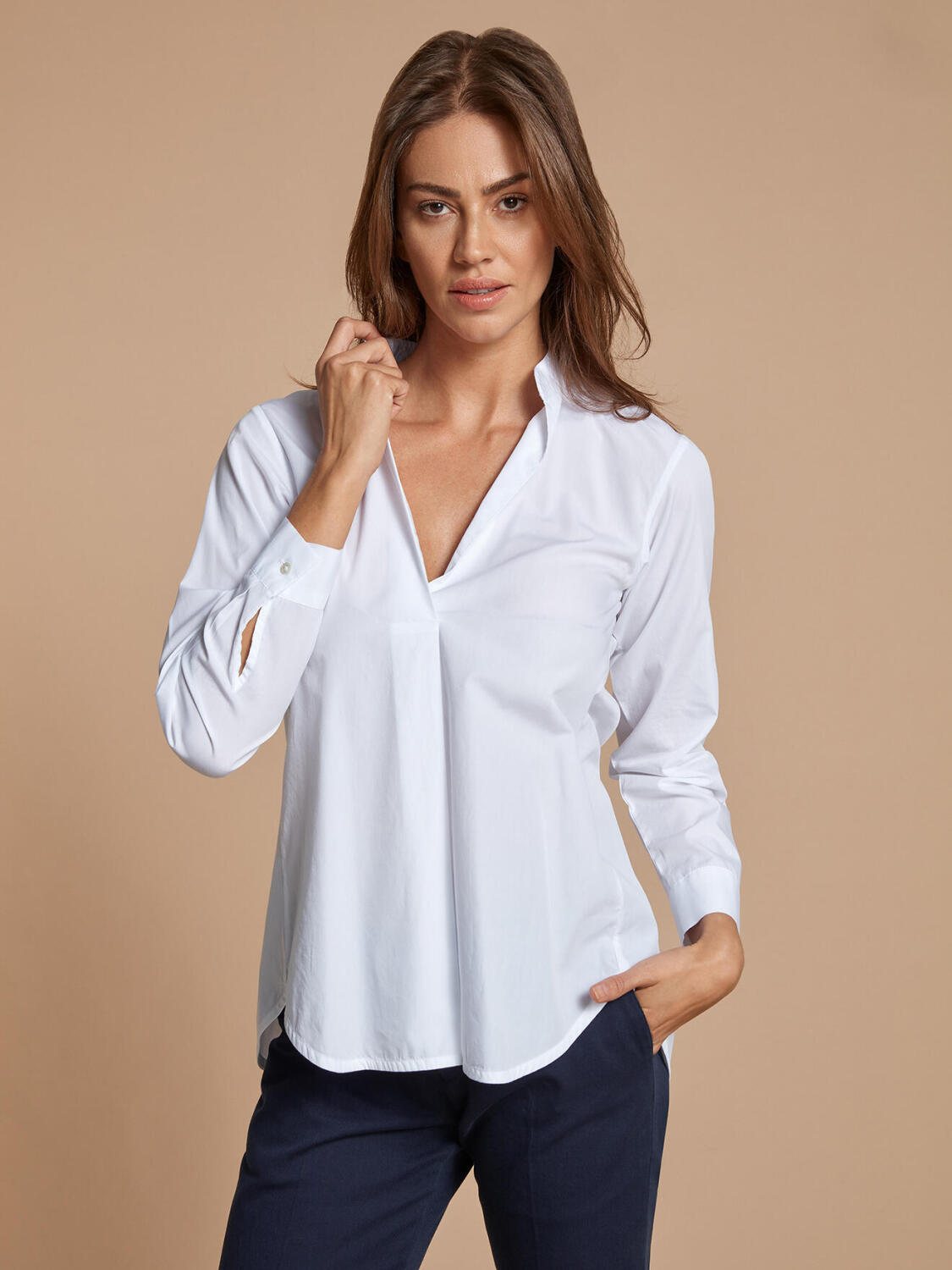 Camicia Paloma in popeline bianco