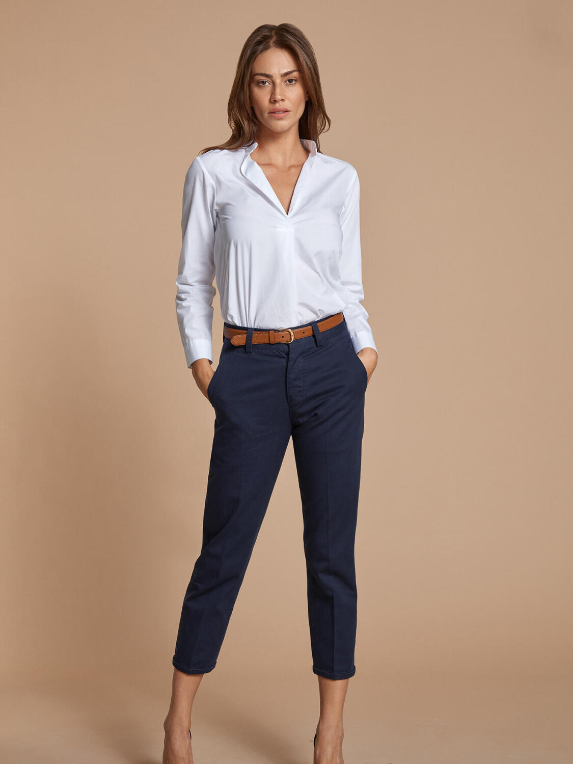 Camicia Paloma in popeline bianco