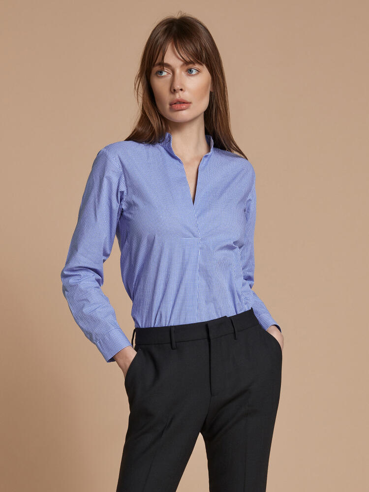 Camisa Paloma en vichy azul