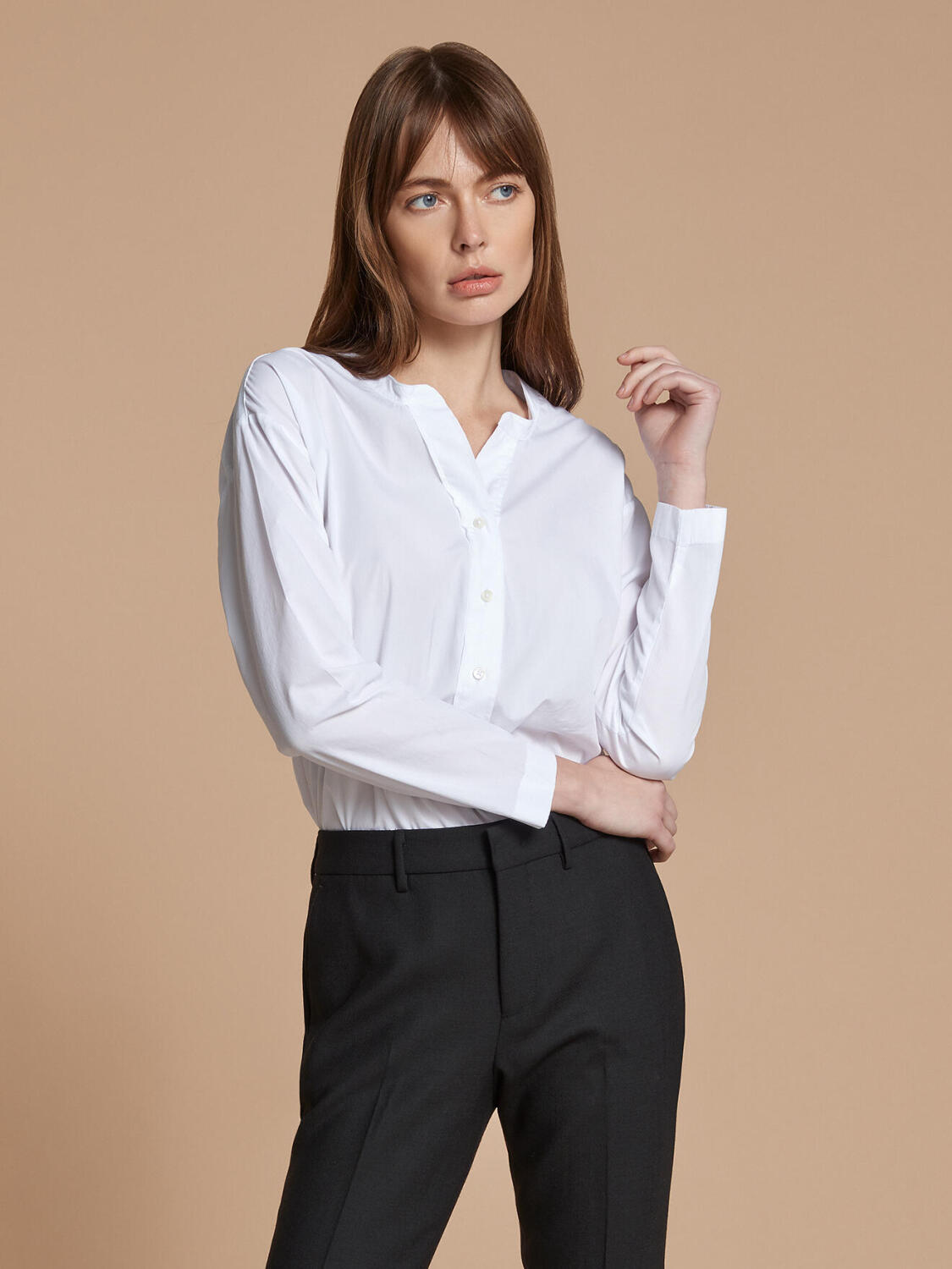 Romy Popeline camicia bianca