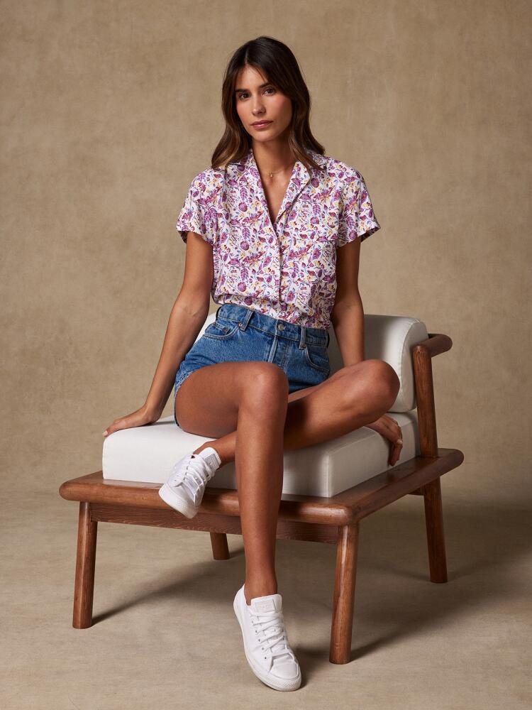 Salina floral print shirt