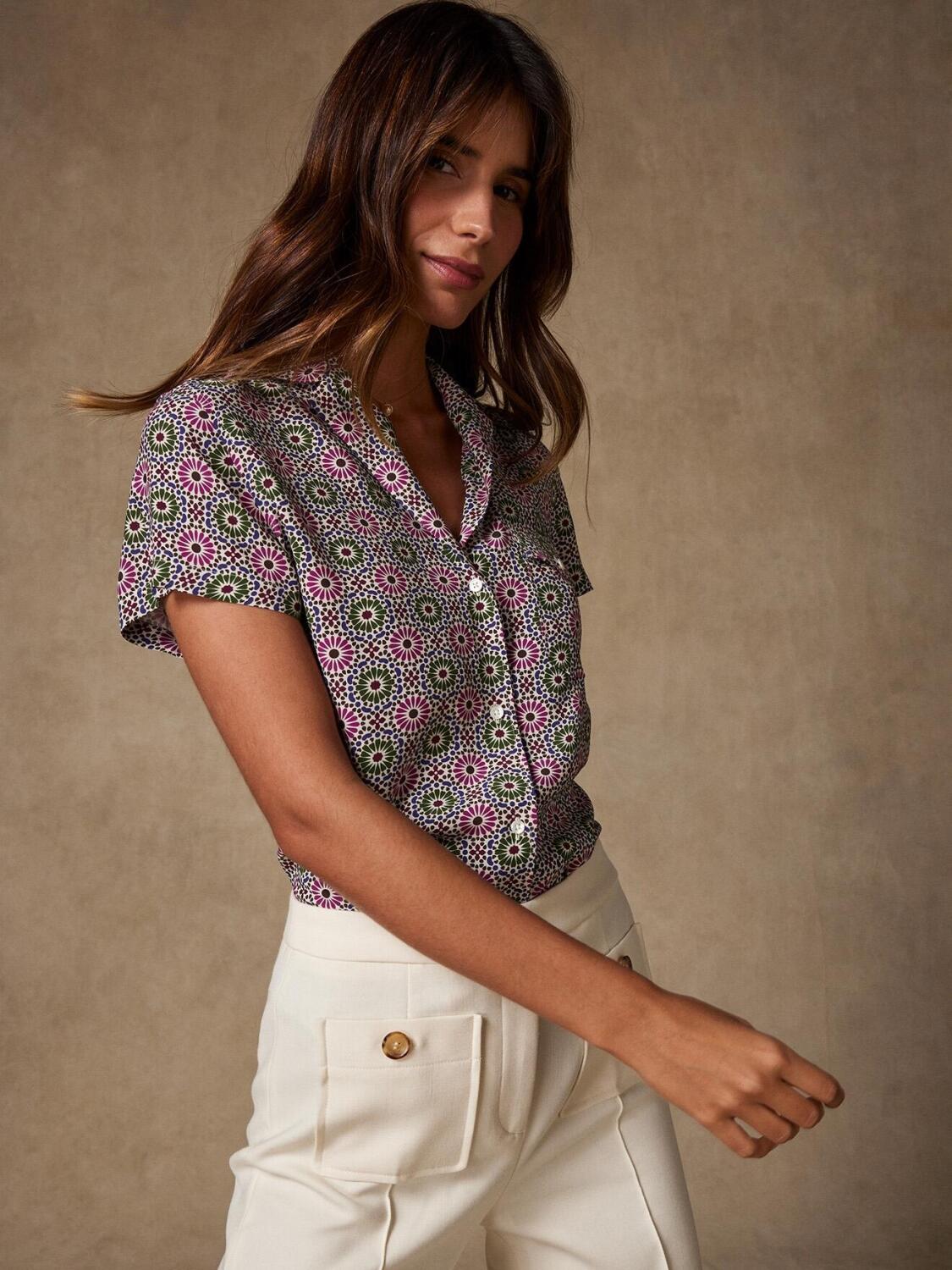 Chemise Salina &agrave; imprim&eacute; ethnique