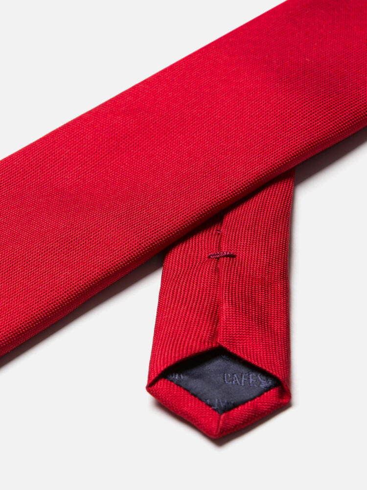 Corbata Anaheim de seda roja