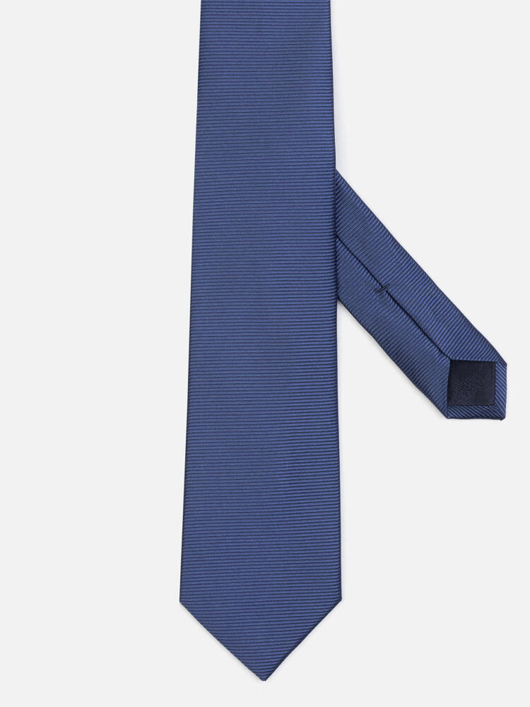 Corbata Anders sarga de seda azul