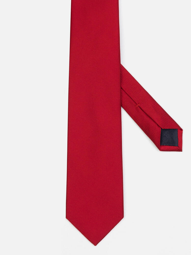 Tie Anders silk twill red