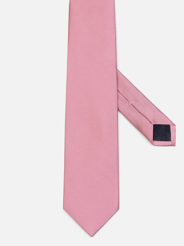 Cravatta Anders twill di seta rosa caramella