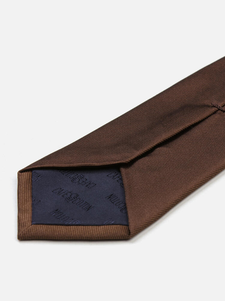 Cravatta in seta Austin color marrone