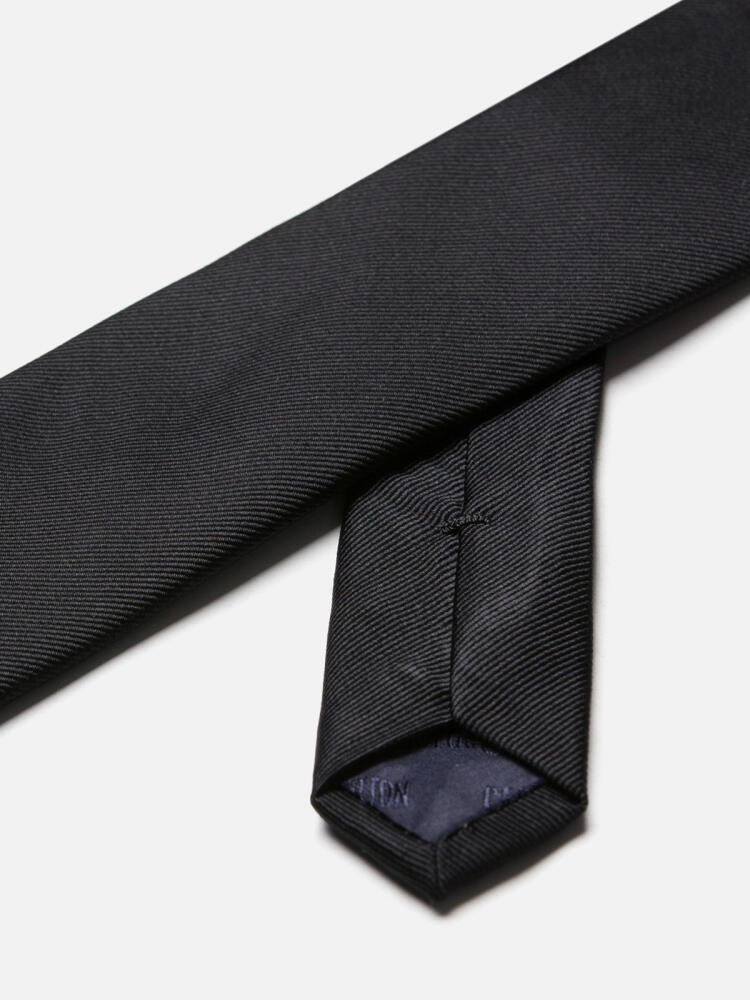 Corbata Austin de seda negra