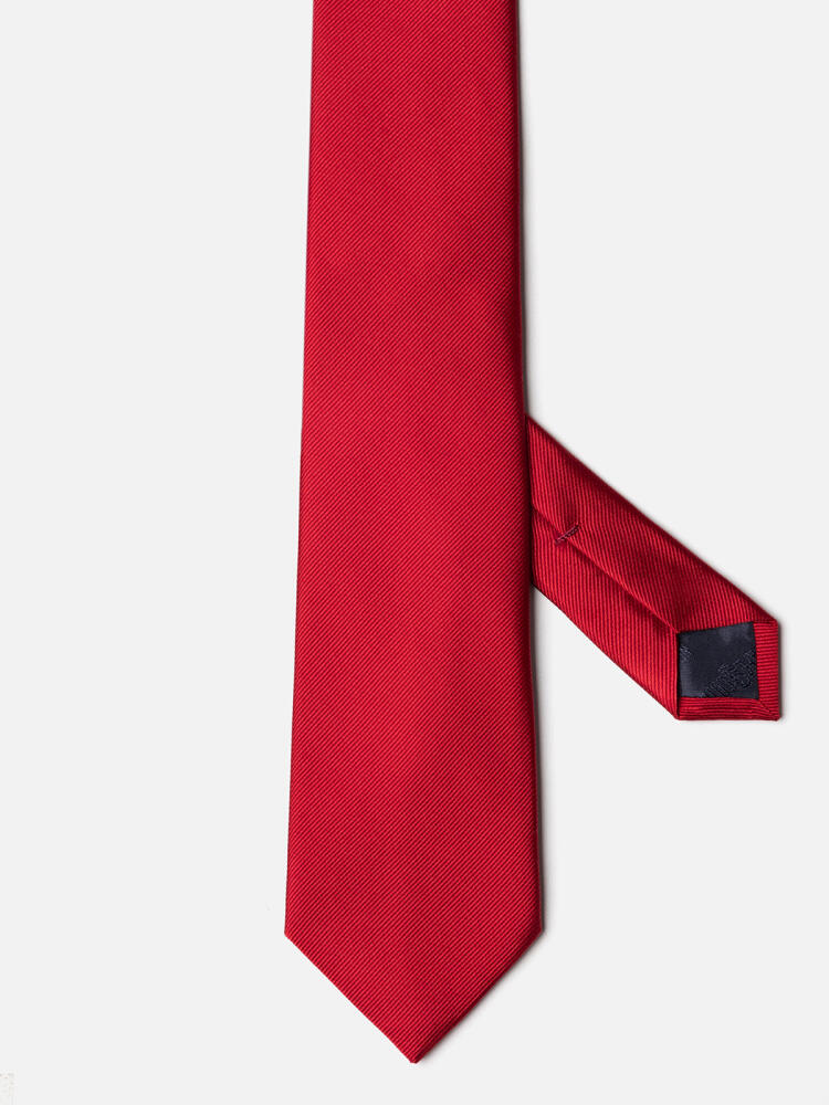 Corbata Austin de seda roja