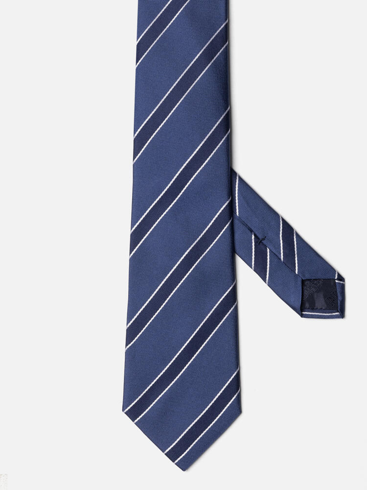 Corbata Barney azul con rayas marineras