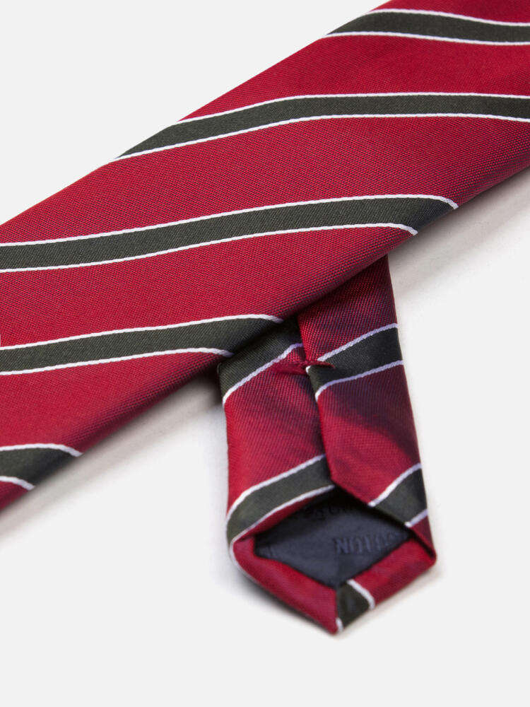 Corbata de seda Barney en burdeos