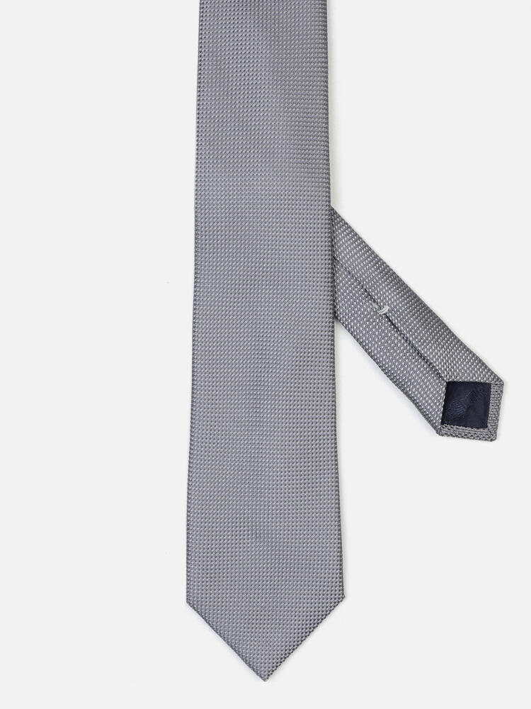 Cravatta in seta Carlo color grigio