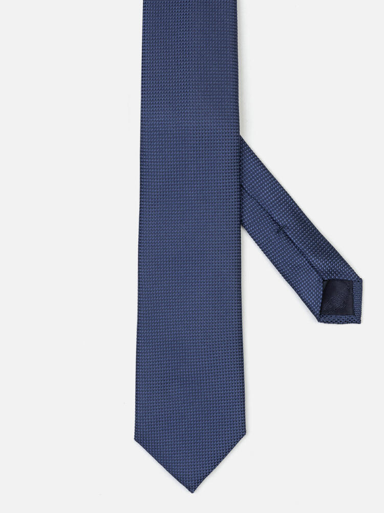 Blue silk Carlo tie