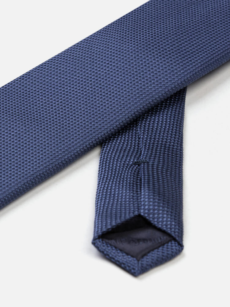 Corbata de seda Carlo en azul