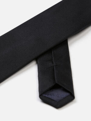 Corbata de seda Jay en negro