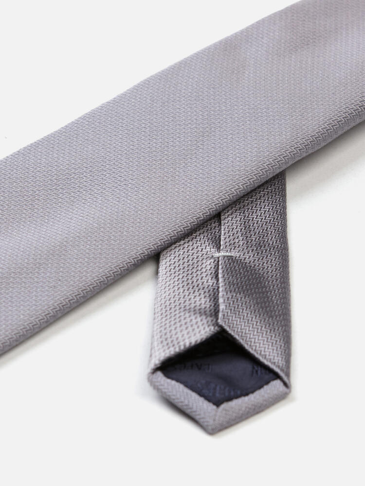 Corbata de seda Kurt en gris
