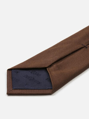 Corbata de seda Kurt en marrón