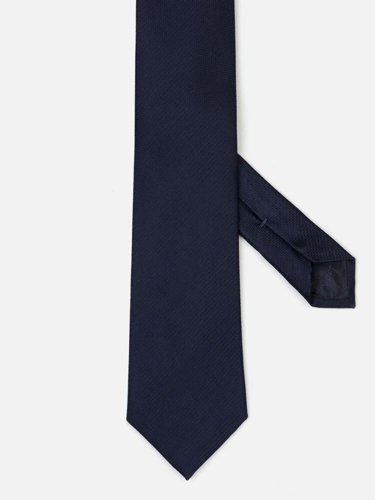 Corbata de seda Kurt en azul marino