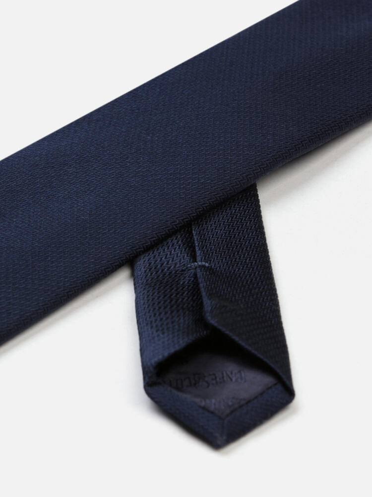 Corbata de seda Kurt en azul marino