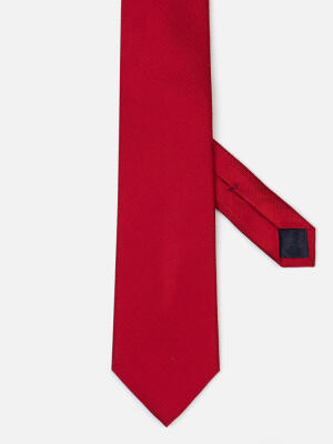 Corbata de seda Kurt en burdeos