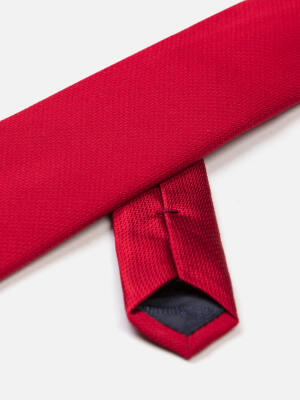 Corbata de seda Kurt en burdeos