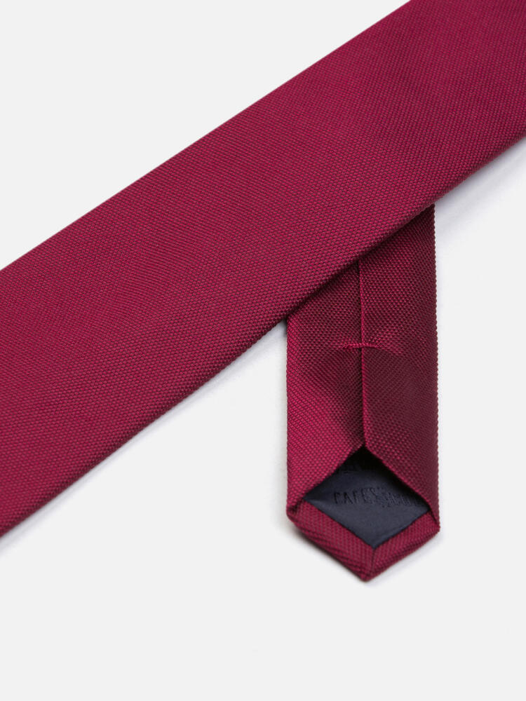 Tie Marilis silk oxford weave fuchsia