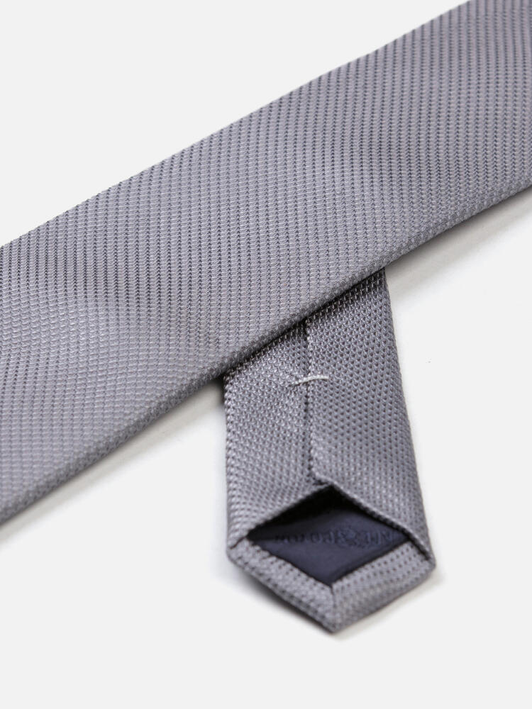 Cravatta in seta Nils color grigio
