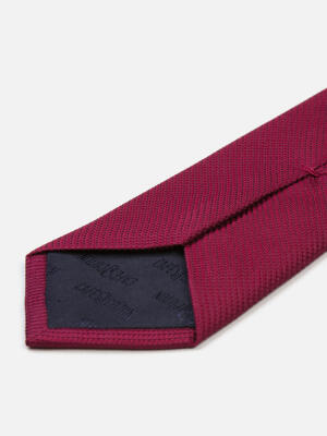 Corbata de seda Nils en fucsia