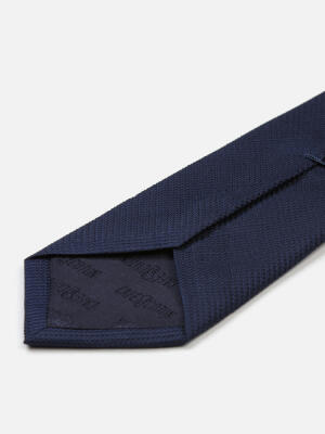 Corbata de seda Nils en azul marino