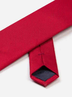 Corbata de seda Nils en burdeos