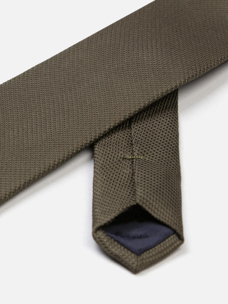 Cravatta in seta Nils kaki