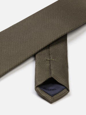 Corbata de seda Nils en caqui