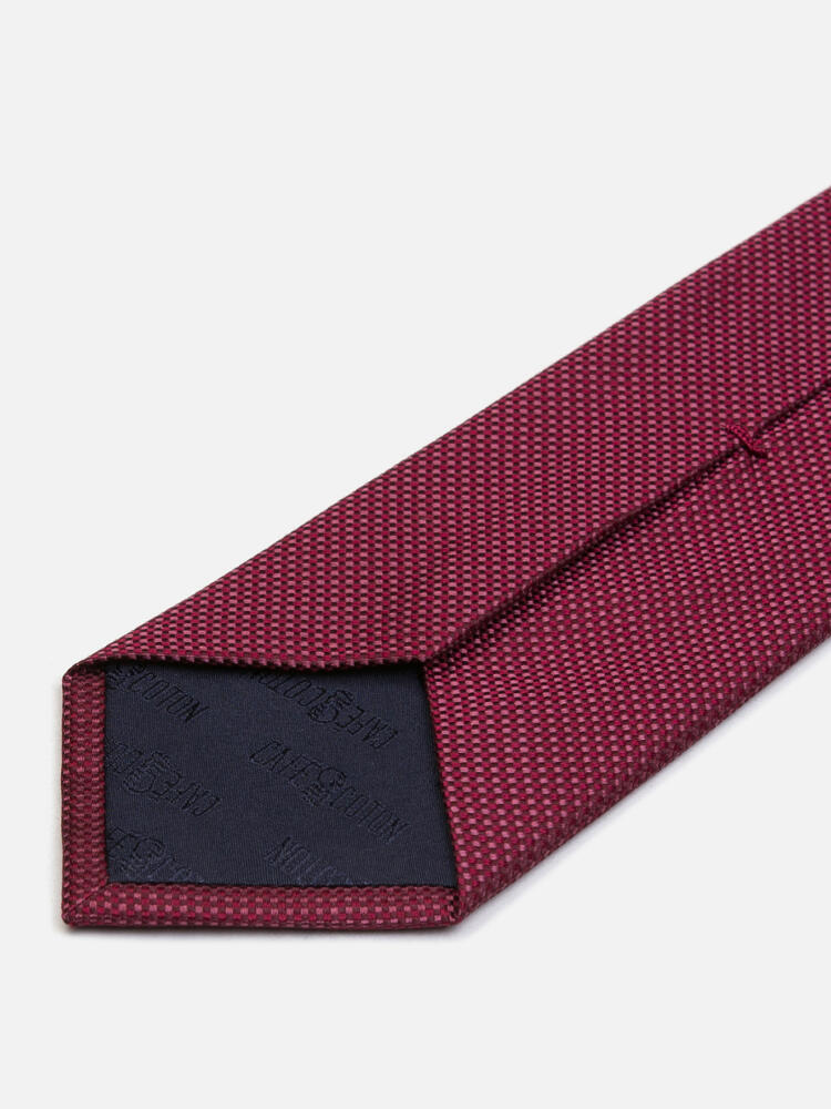 Cravate Sunday en natt&eacute; de soie fuschia