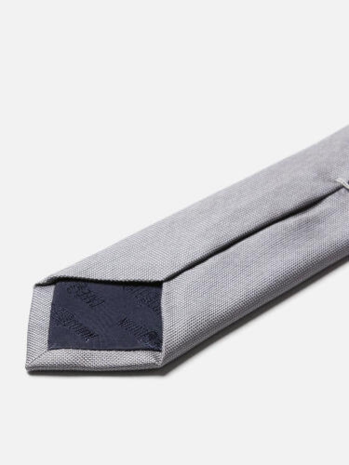 Cravate slim Anaheim en soie grise