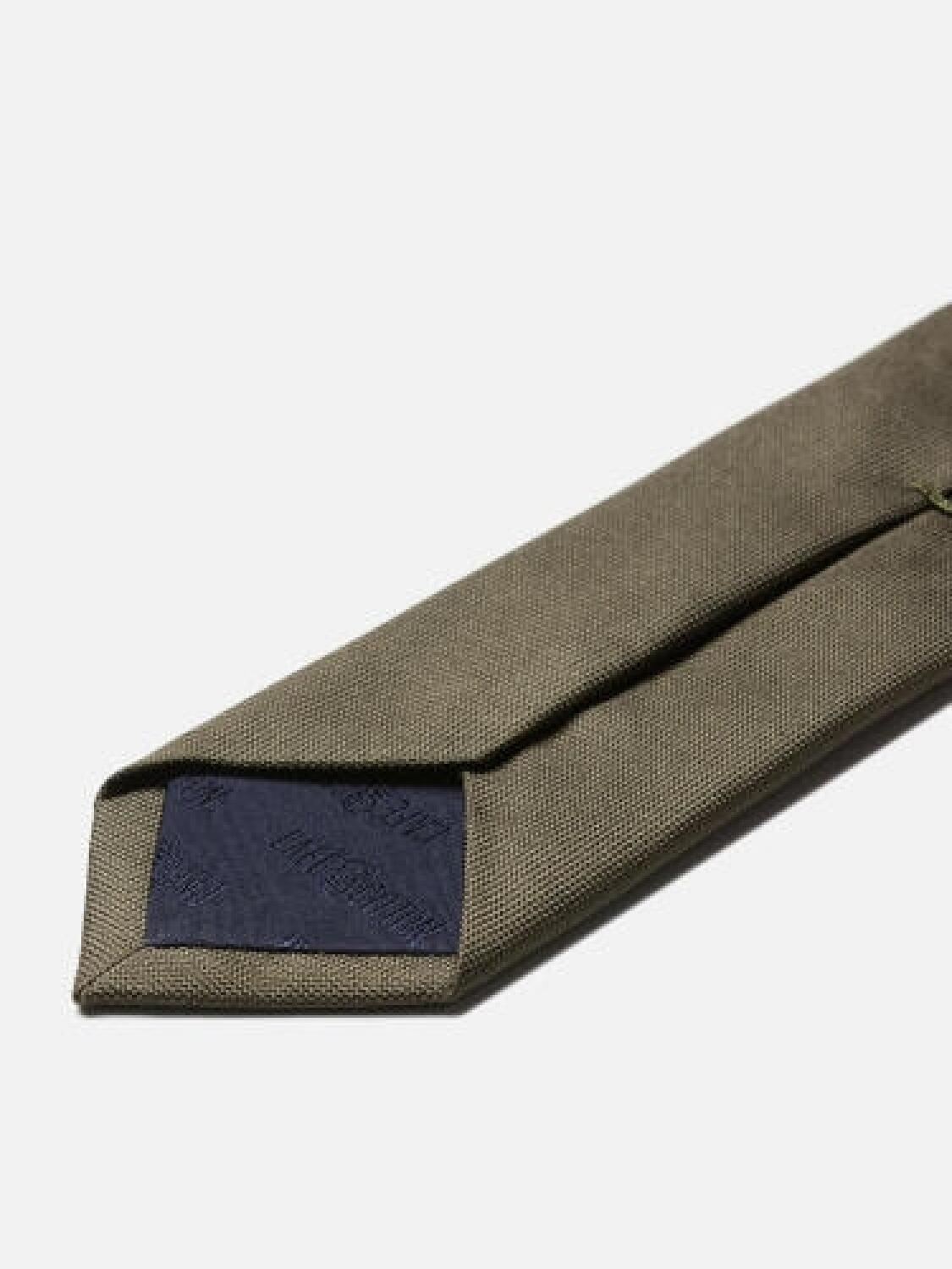 Anaheim smalle stropdas in kaki zijde