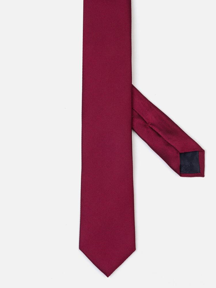 Cravatta slim in seta Jay fucsia