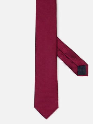 Corbata de seda slim Jay en fucsia