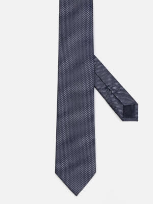 Cravate slim Pierro en natt&eacute; de soie anthracite