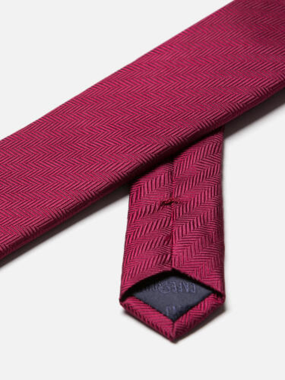 Burgundy silk Silvio tie