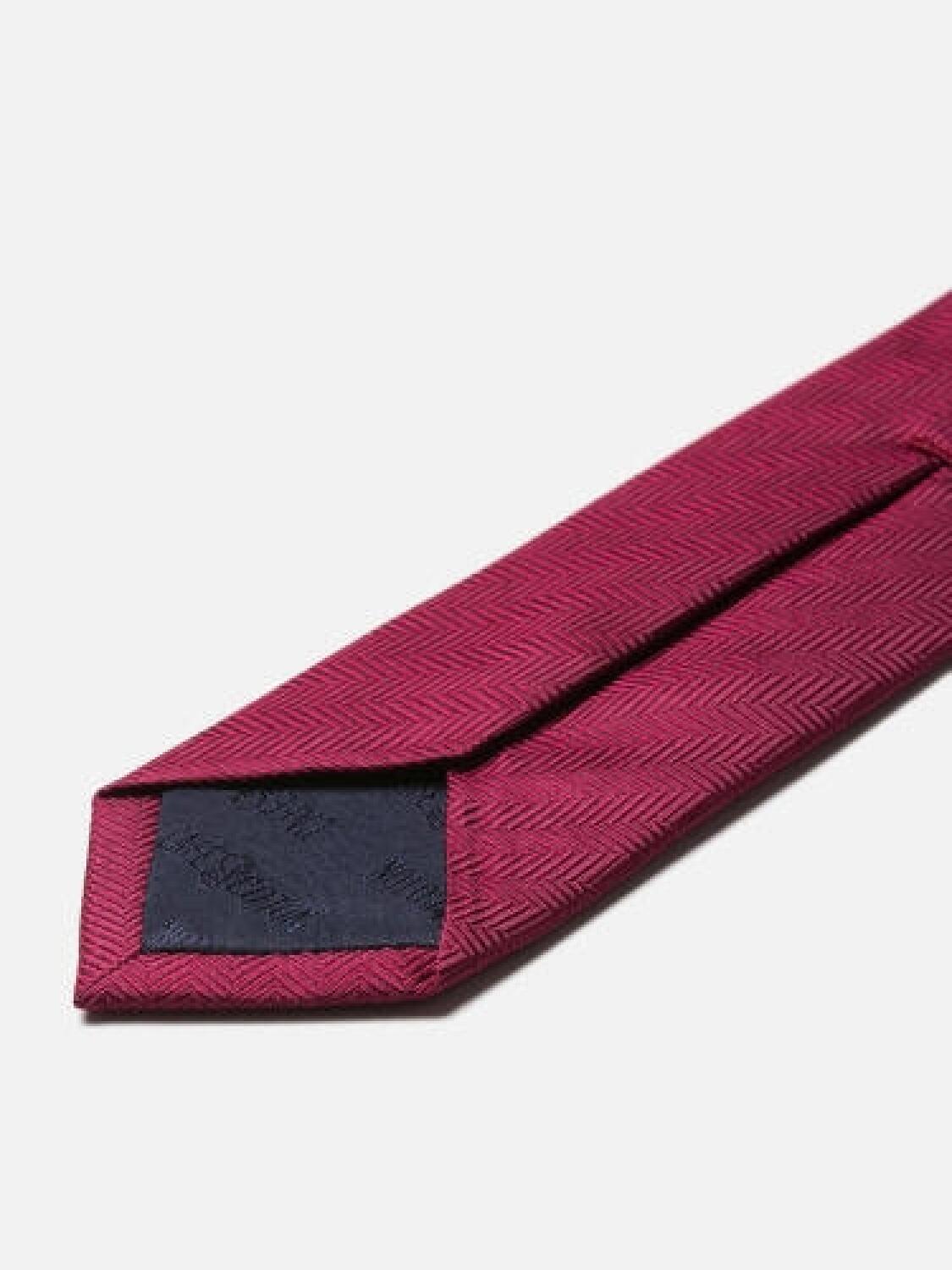 Burgundy silk Silvio tie