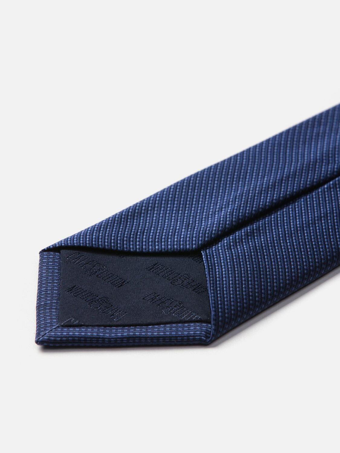 Marine mattched silk tie