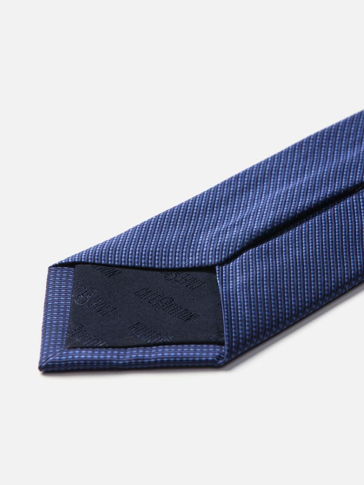 Blue mattched silk tie