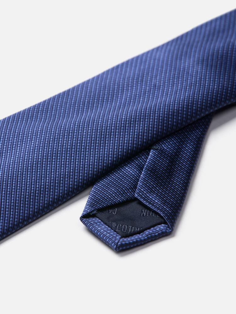 Blue mattched silk tie