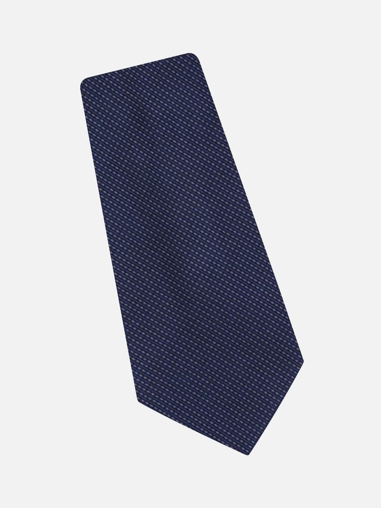 Marine mattched silk tie