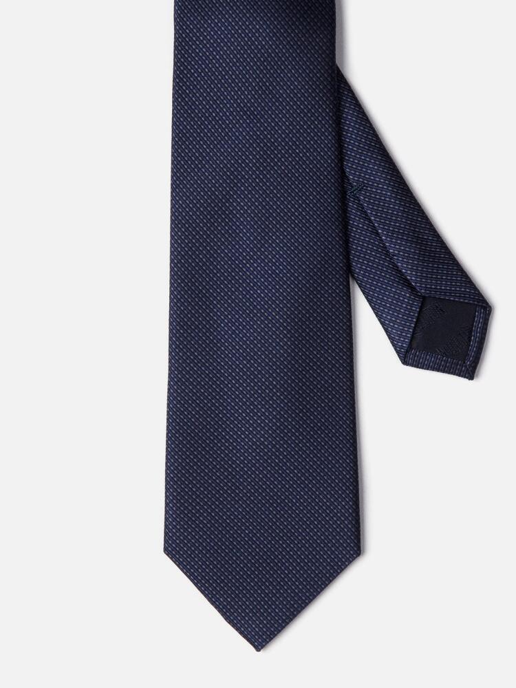 Marine mattched silk tie