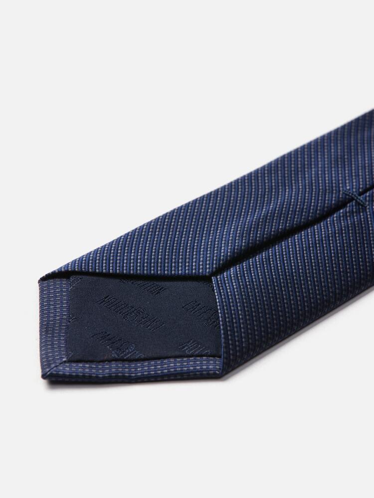 Marine mattched silk tie