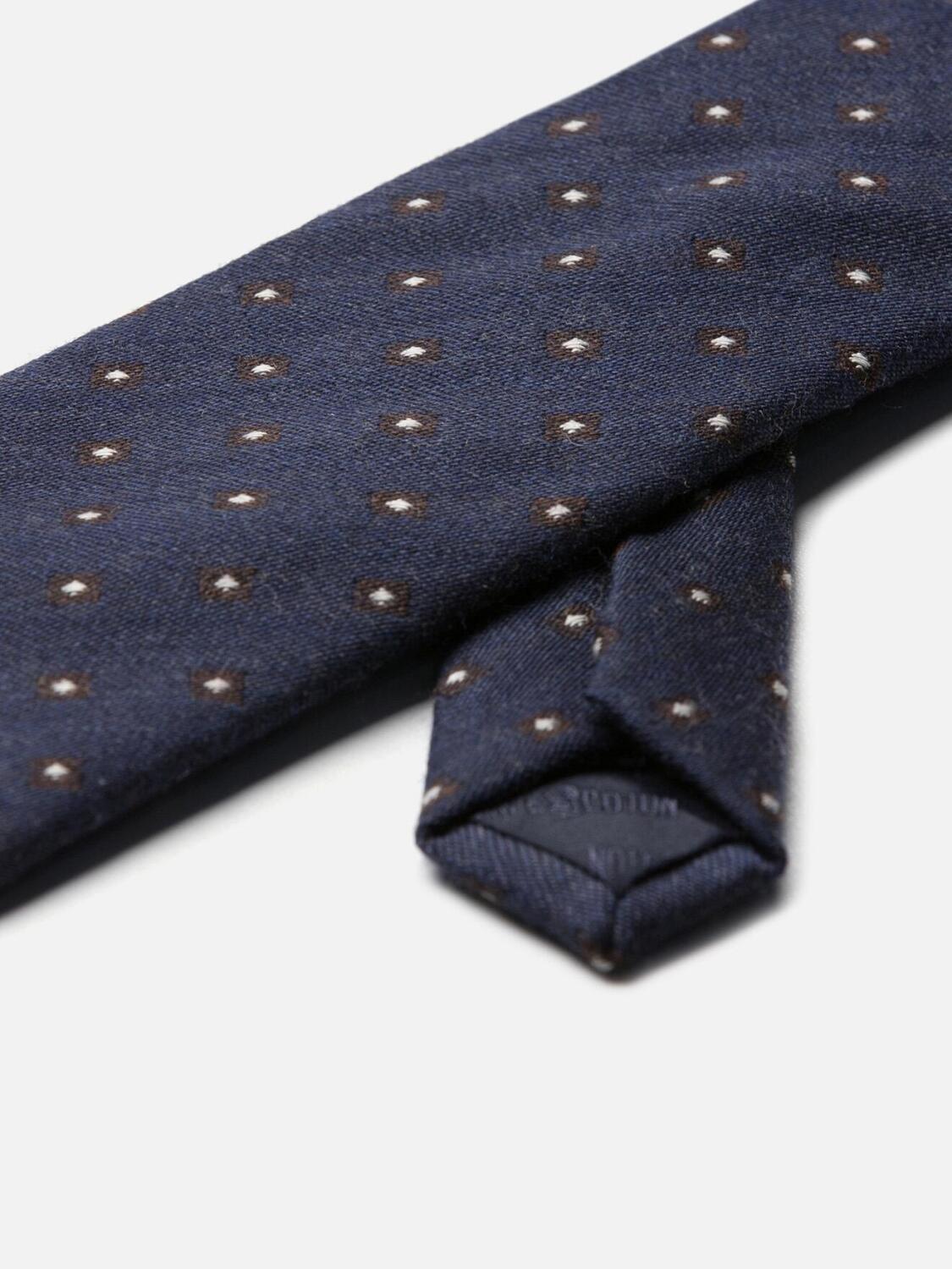 Cravate en soie à motifs pois